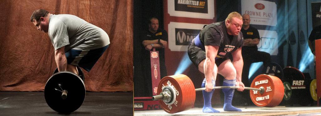Deadlift shoulder-blades position