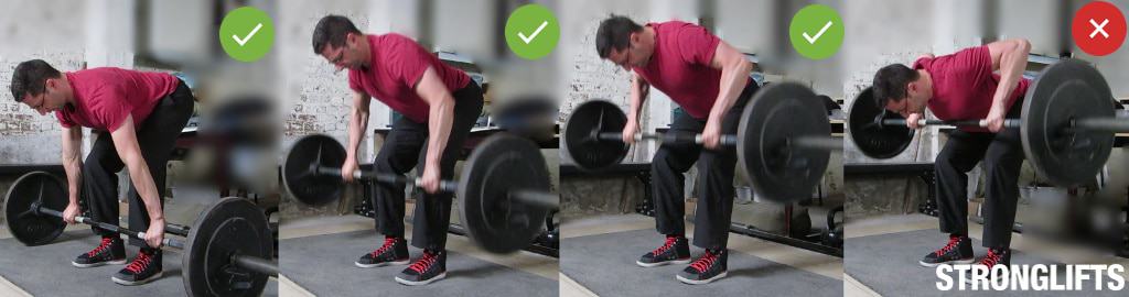 Barbell Row Cheating