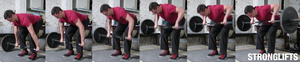 Barbell Row Way Up