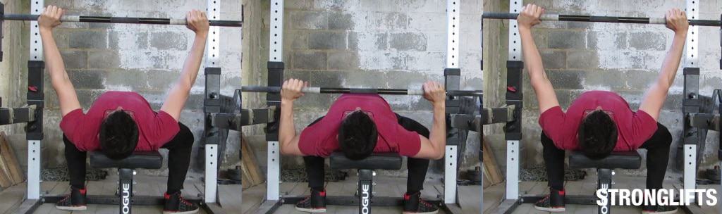 Bench Press Form from back