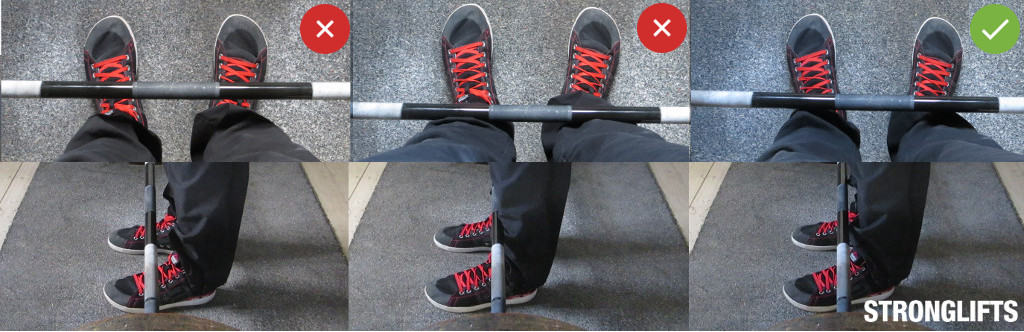Barbell Row Feet Position