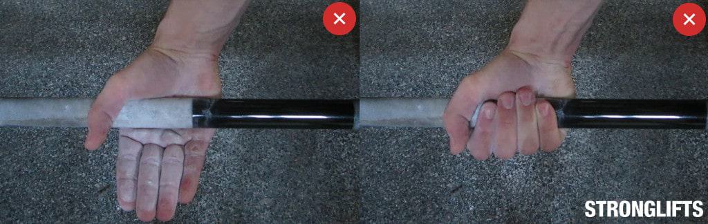 Bad Deadlift grip