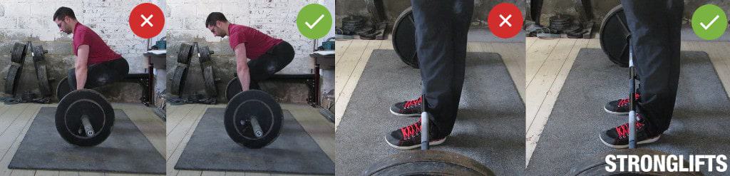 How to stop scraping shins on Deadlifts
