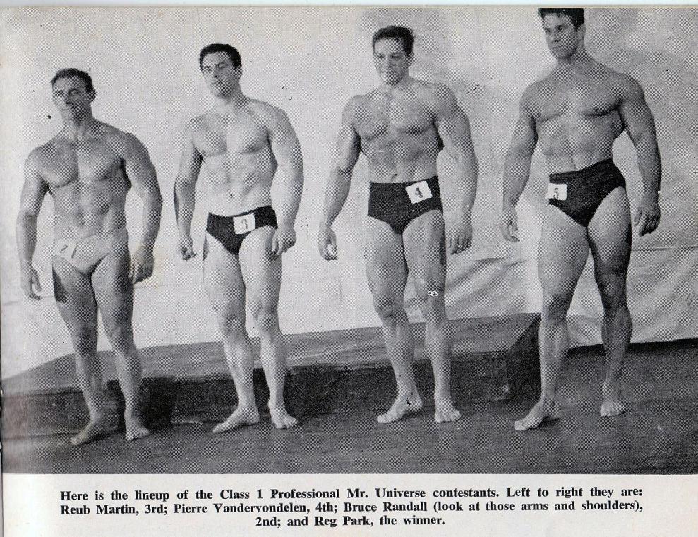 Reg Park winning the Mr Universe title