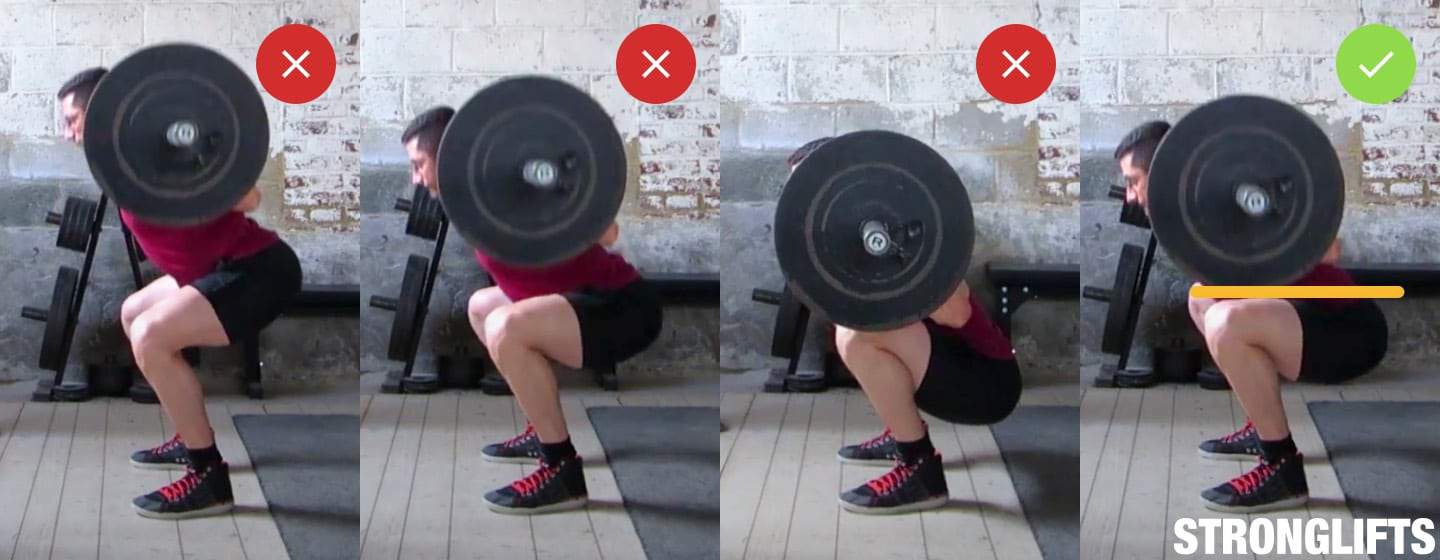Squat depth