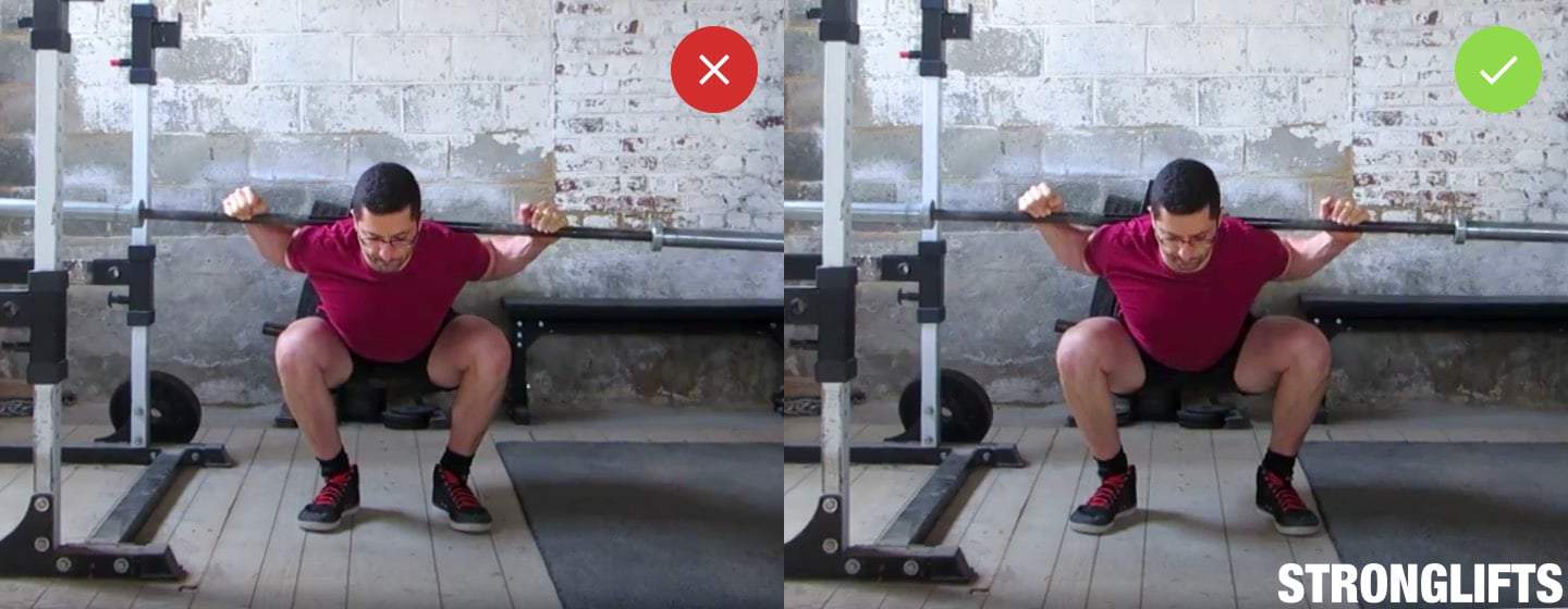 Squat narrow stance