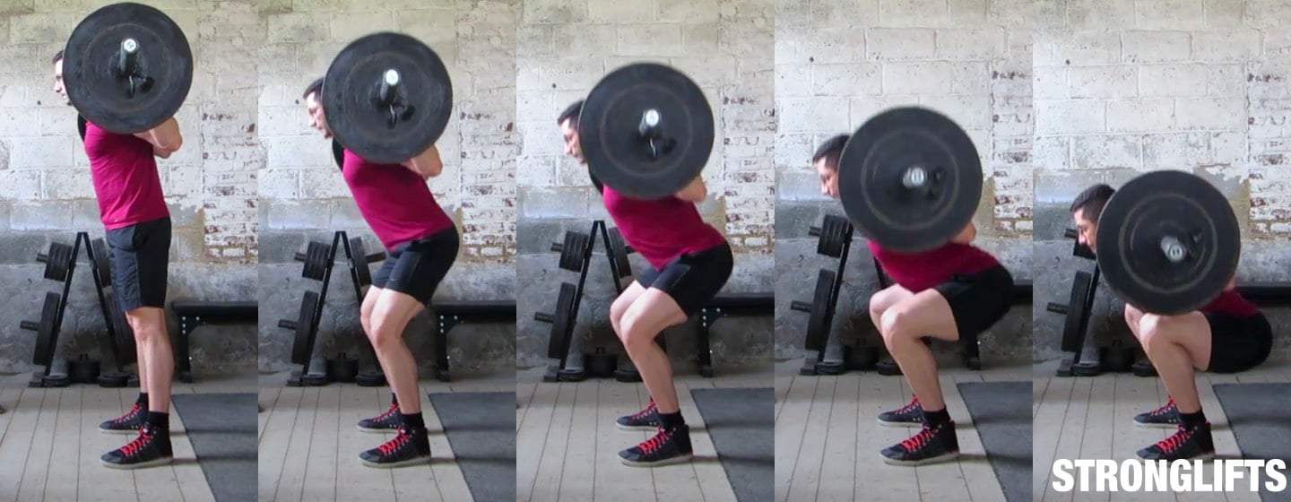 Squat way down