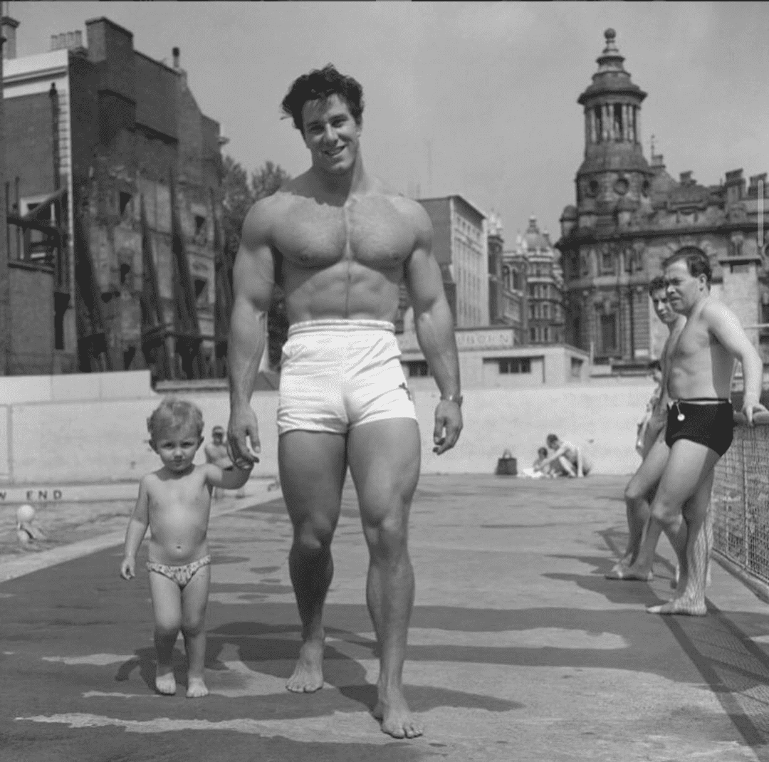 Reg Park with son